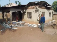Ruins after a militia attack in Benue state, Nigeria, during the last week of February 2023.